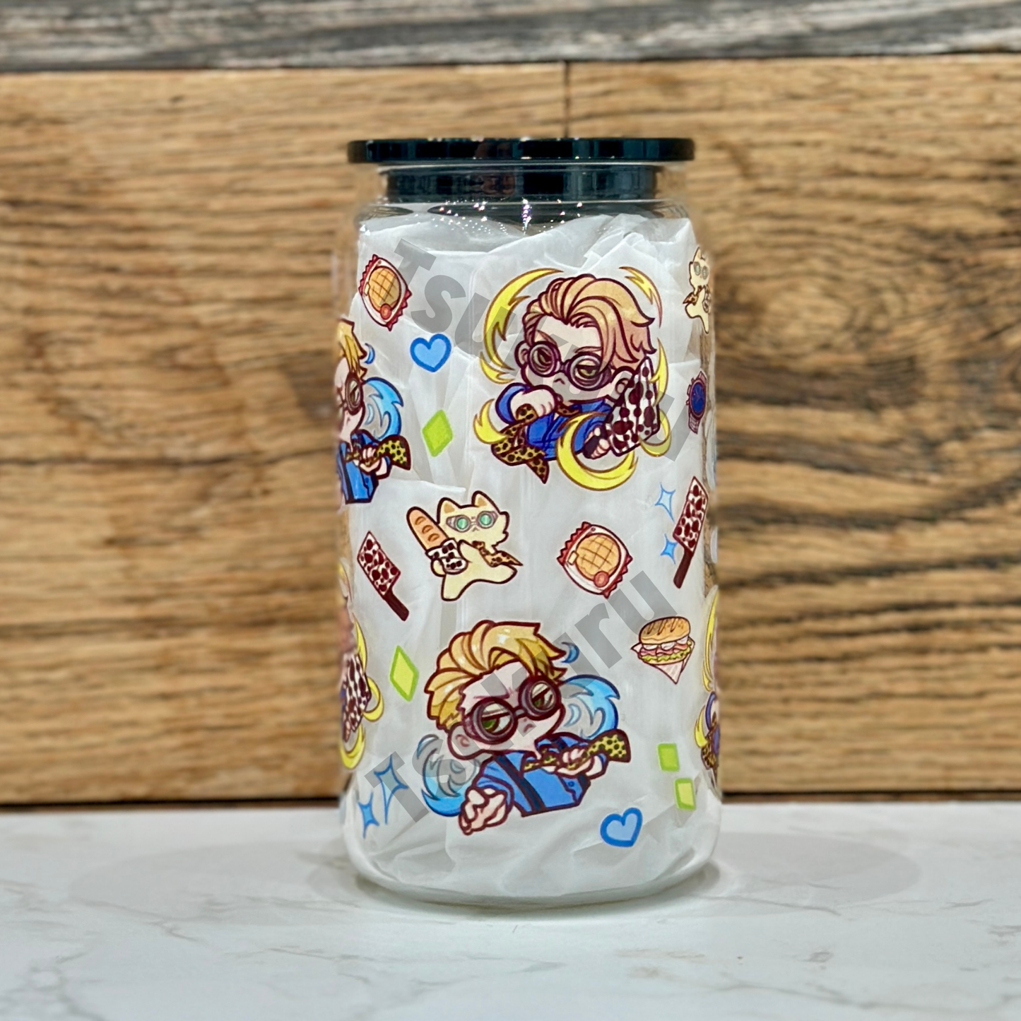 16oz Clear Glass Tumbler - OT (Double Sided)