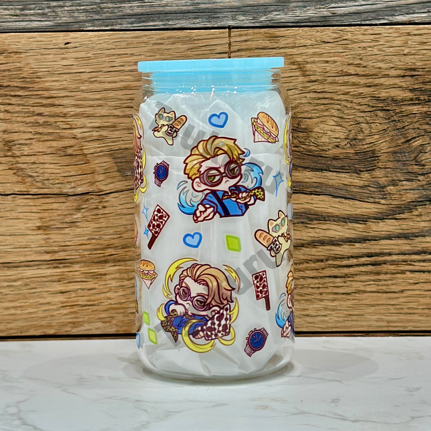 16oz Clear Glass Tumbler - OT (Double Sided)