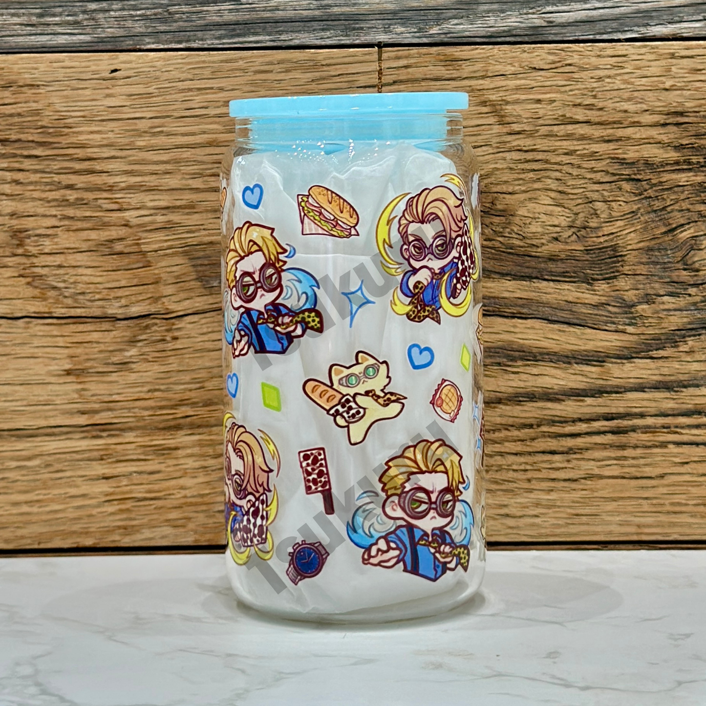 16oz Clear Glass Tumbler - OT (Double Sided)