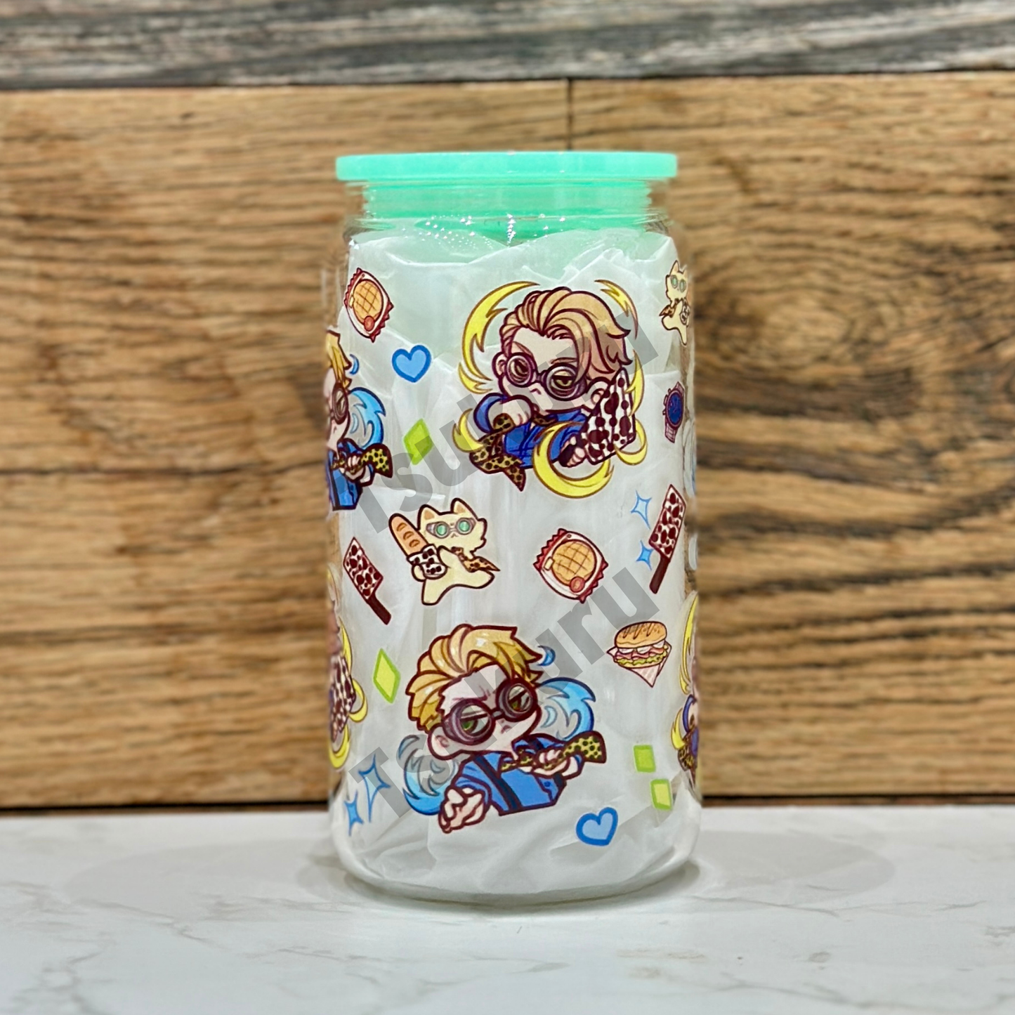 16oz Clear Glass Tumbler - OT (Double Sided)