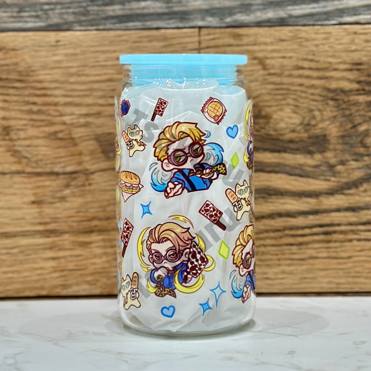 16oz Clear Glass Tumbler - OT (Double Sided)