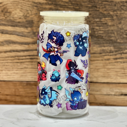 16oz Clear Glass Tumbler - SL (Double Sided)