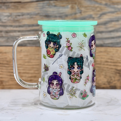 17oz Glass Mug - Boba AD (Double Sided)