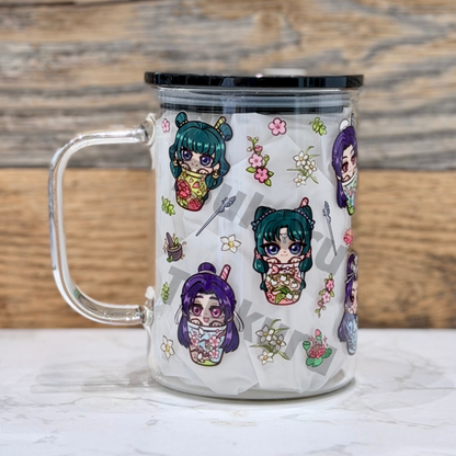 17oz Glass Mug - Boba AD (Double Sided)