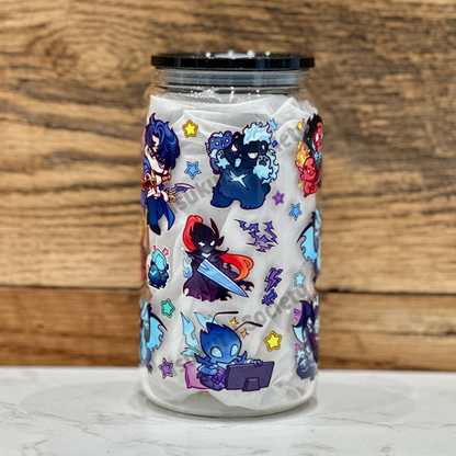 16oz Clear Glass Tumbler - SL (Double Sided)