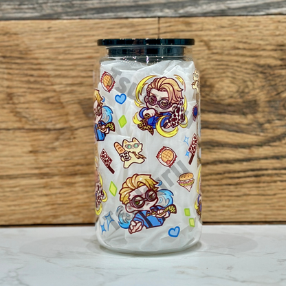 16oz Clear Glass Tumbler - OT (Double Sided)