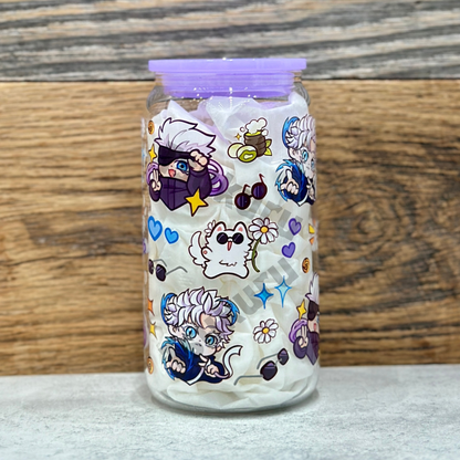 16oz Clear Glass Tumbler - Strongest (Double Sided)