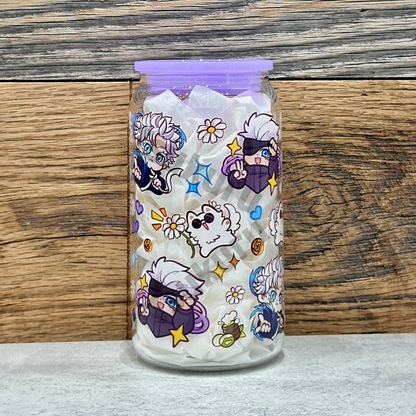 16oz Clear Glass Tumbler - Strongest (Double Sided)
