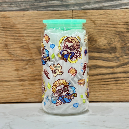 16oz Clear Glass Tumbler - OT (Double Sided)