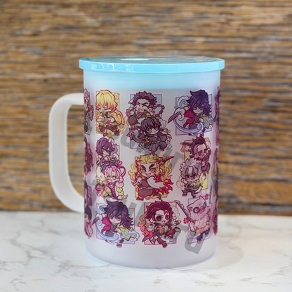 17oz Frosted Glass Mug - Slayers