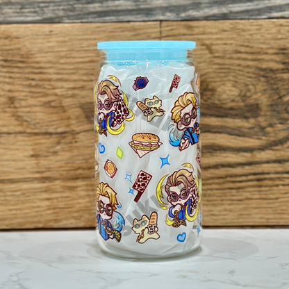 16oz Clear Glass Tumbler - OT (Double Sided)
