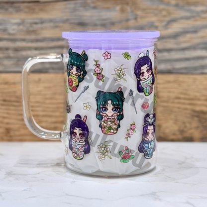 17oz Glass Mug - Boba AD (Double Sided)