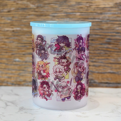 17oz Frosted Glass Mug - Slayers