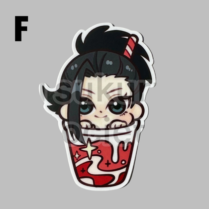 Vinyl Stickers- Boba Series - Heroes