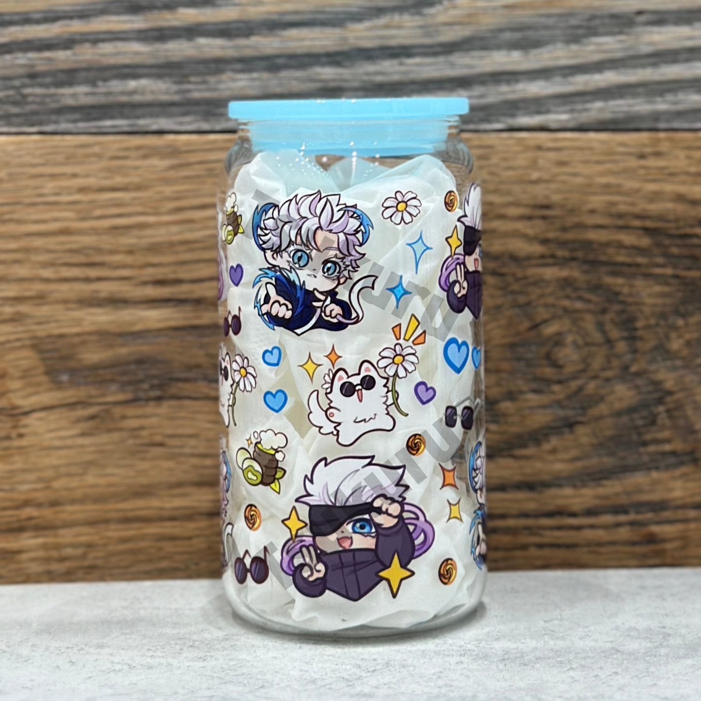 16oz Clear Glass Tumbler - Strongest (Double Sided)