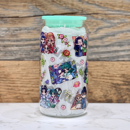 16oz Clear Glass Tumbler - TAD V2 (Double Sided)