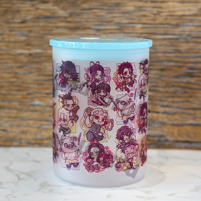 17oz Frosted Glass Mug - Slayers