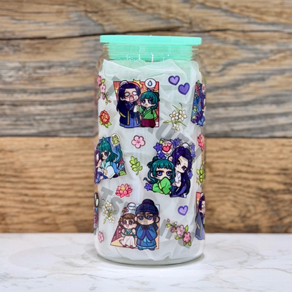 16oz Clear Glass Tumbler - TAD V2 (Double Sided)