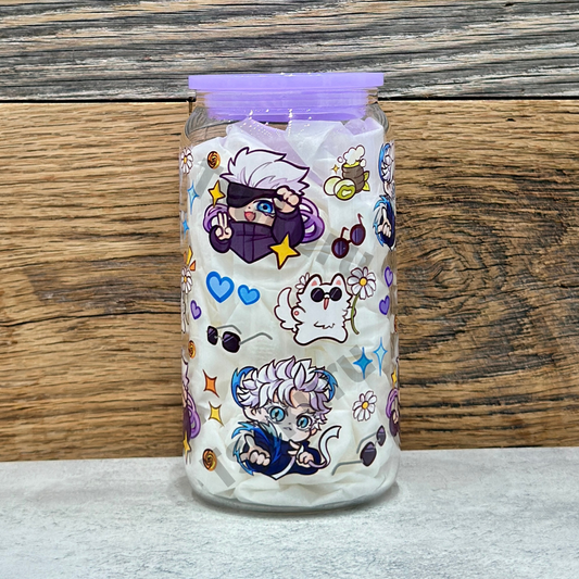 16oz Clear Glass Tumbler - Strongest (Double Sided)