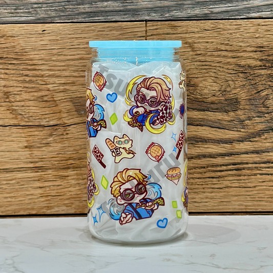 16oz Clear Glass Tumbler - OT (Double Sided)