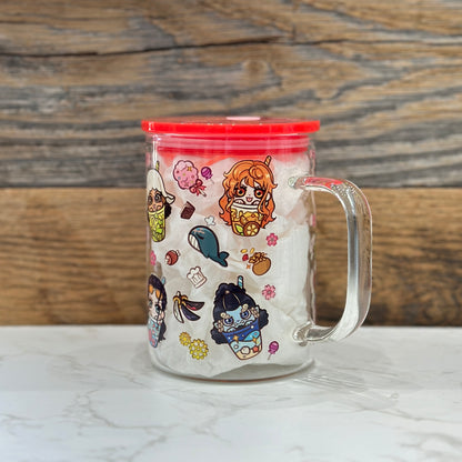 17oz Glass Mug - Pirates