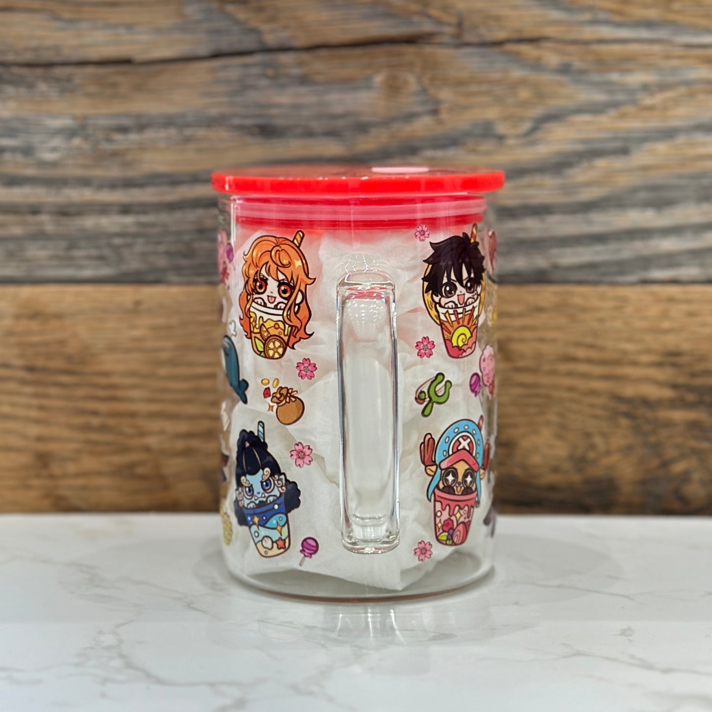 17oz Glass Mug - Pirates