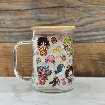 17oz Glass Mug - Pirates