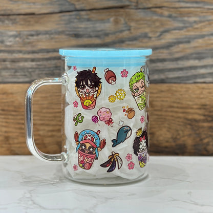 17oz Glass Mug - Pirates