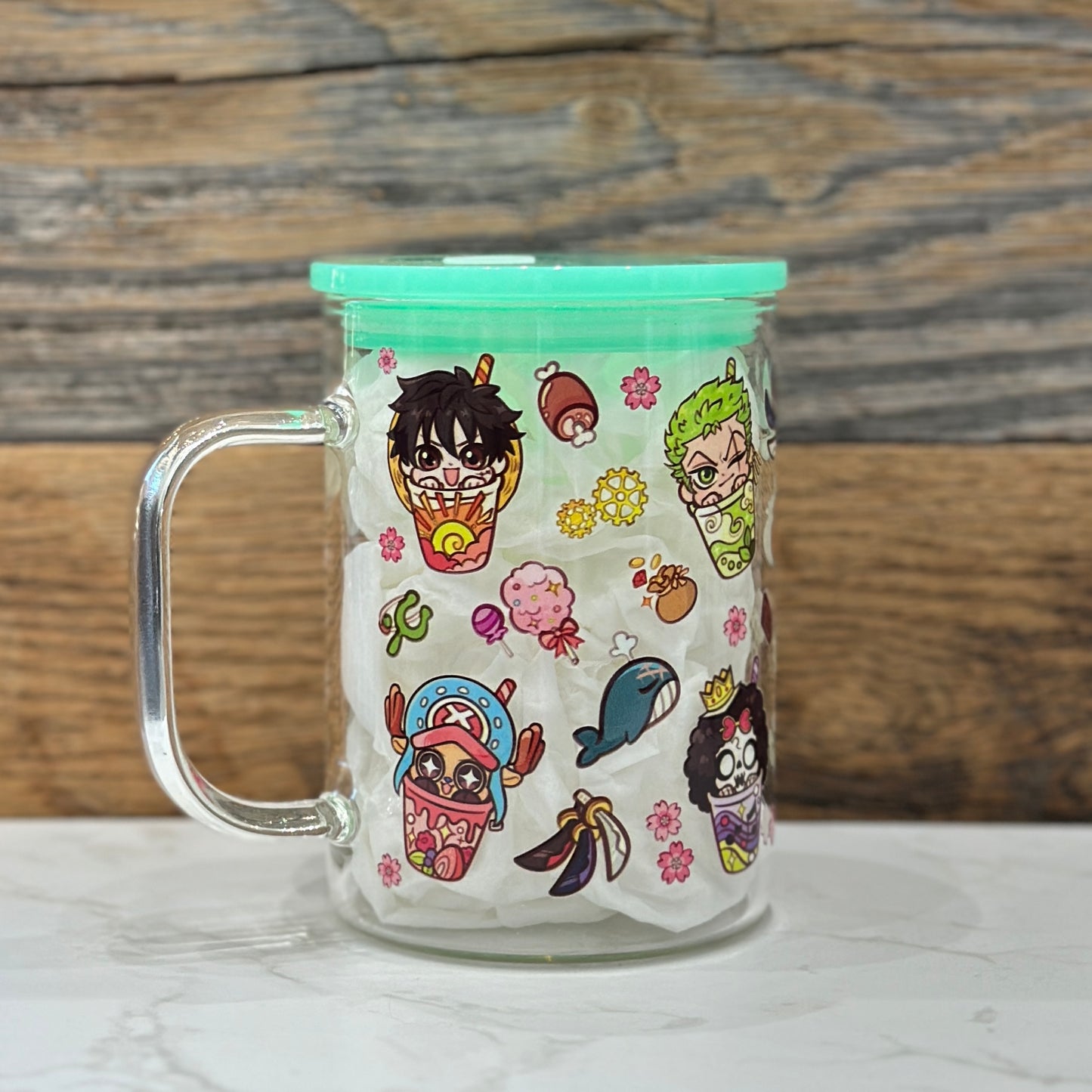 17oz Glass Mug - Pirates