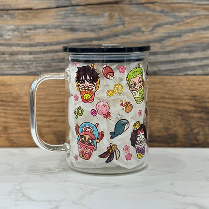 17oz Glass Mug - Pirates