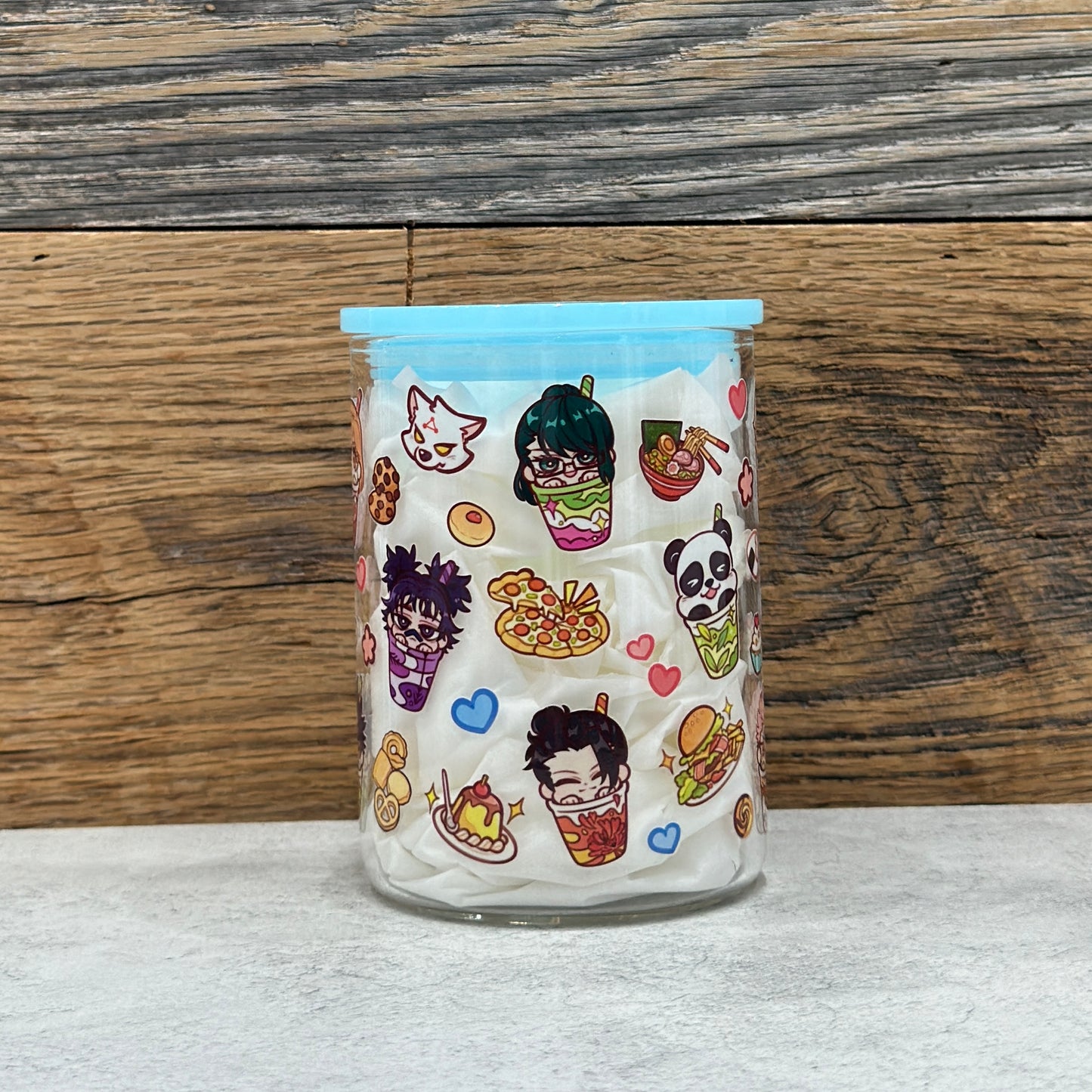 17oz Glass Mug - Kawaii Food