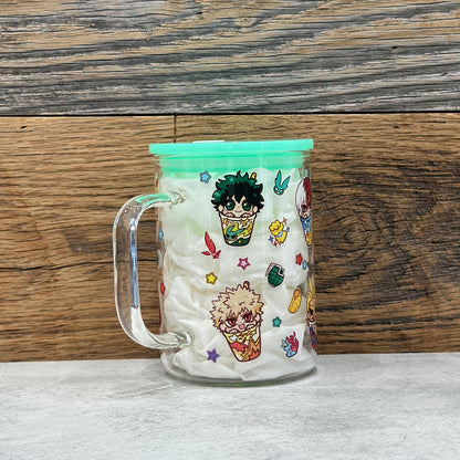 17oz Glass Mug - Heroes