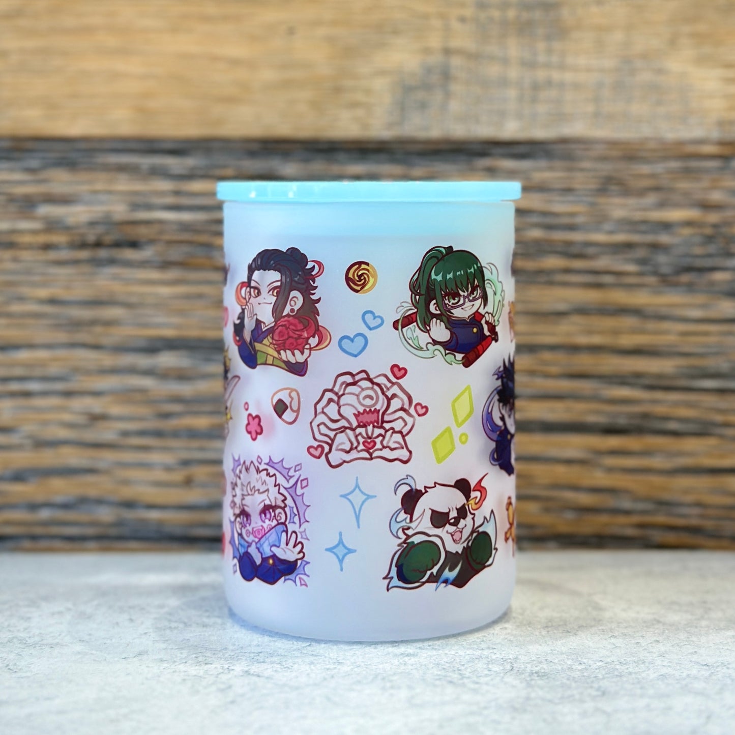 17oz Frosted Glass Mug - Battle