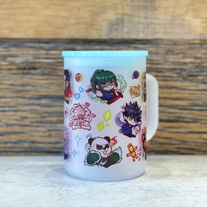 17oz Frosted Glass Mug - Battle