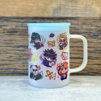 17oz Frosted Glass Mug - Battle