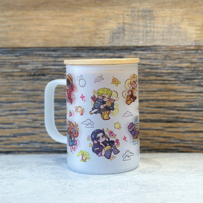 anime glass tumbler