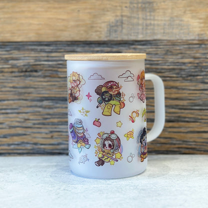 17oz Frosted Glass Mug - EH Pirates