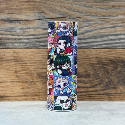 20 oz Stainless Steel Tumbler - Battle Squares