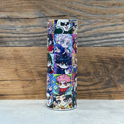 20 oz Stainless Steel Tumbler - Battle Squares