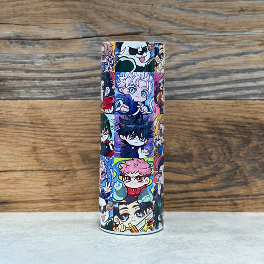 20 oz Stainless Steel Tumbler - Battle Squares