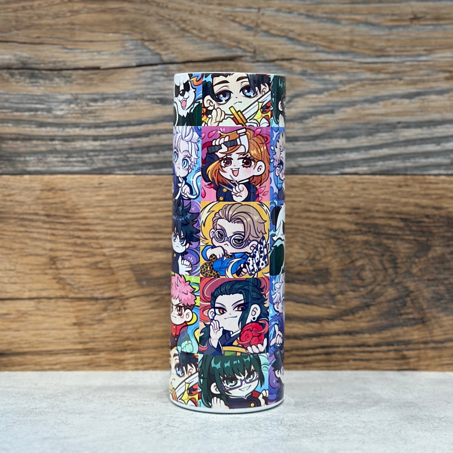 20 oz Stainless Steel Tumbler - Battle Squares