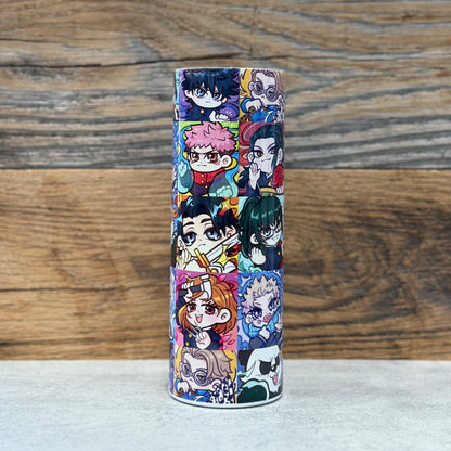 20 oz Stainless Steel Tumbler - Battle Squares