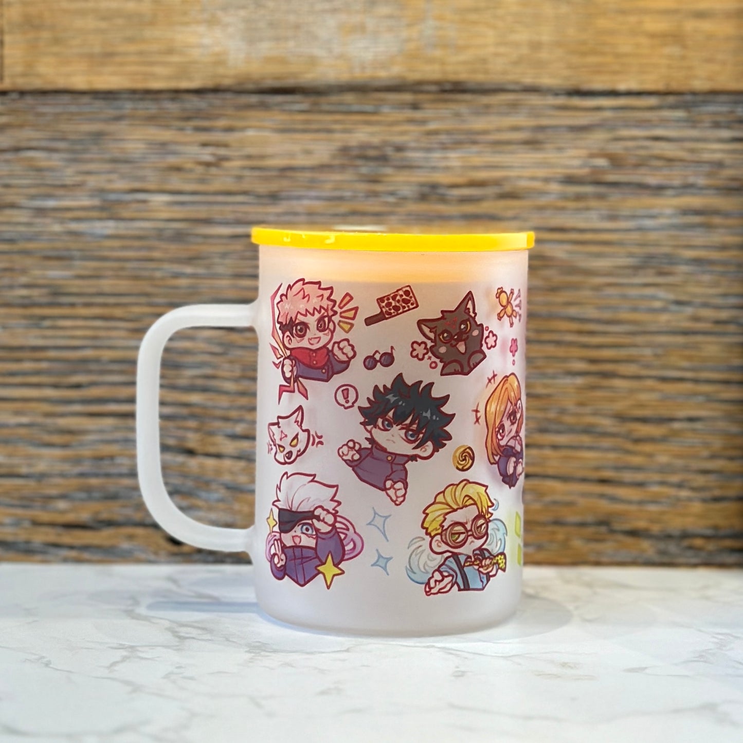 17oz Frosted Glass Mug - Sorcerers