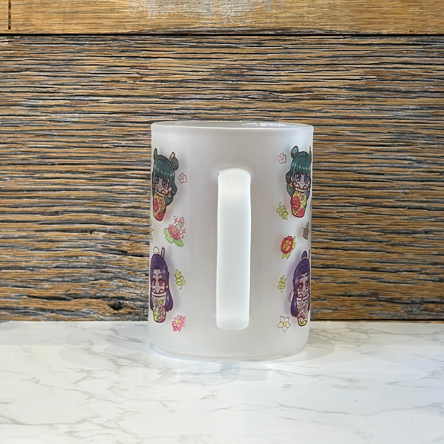 17oz Frosted Glass Mug - AD