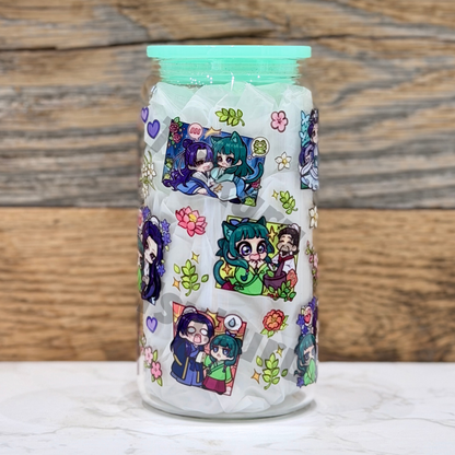 16oz Clear Glass Tumbler - TAD V2 (Double Sided)